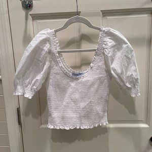 Hill House White Aiko Top